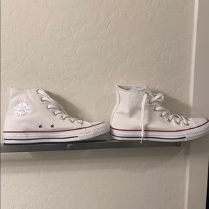 White converse high tops